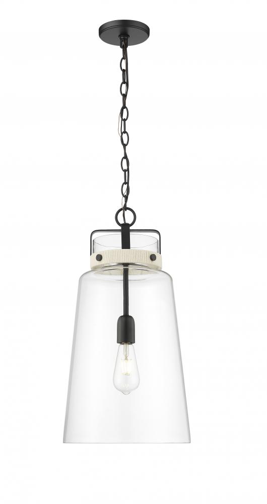 Lolla 1-Light Pendant Light Matte Black