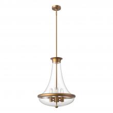 Alora Lighting PD464018AG - Marcel 18-in Aged Gold 4 Lights Pendant