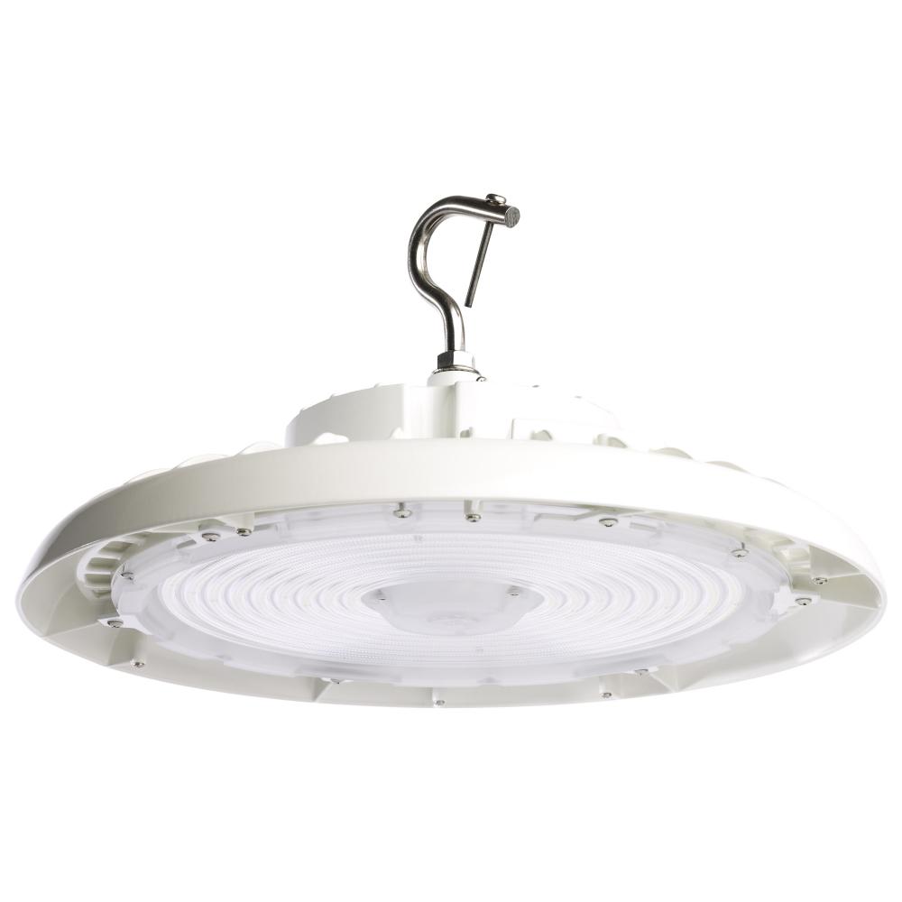 240 Watt UFO LED High Bay; 5000K; 34560 Lumens; 120-277 Volt; White Finish