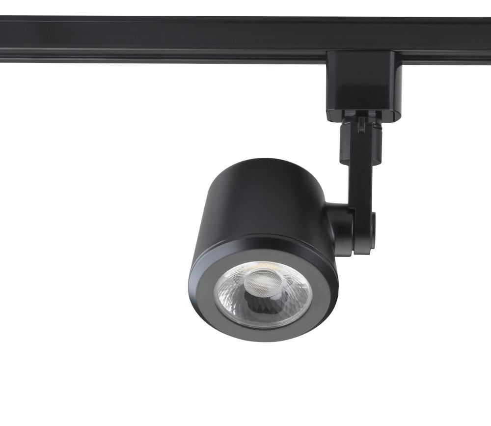 LED 12W Track Head - Taper Back - Black Finish - 36 Degree Beam