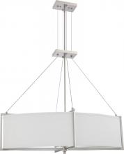 Nuvo 60/4346 - Portia ES - 6 Light Oval Pendant w/ Slate Gray Fabric Shade - (6) 13w GU24 Lamps Incl.