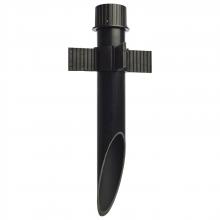 Nuvo 60/681 - 2 Inch Diameter Mounting Post; PVC; Matte Black