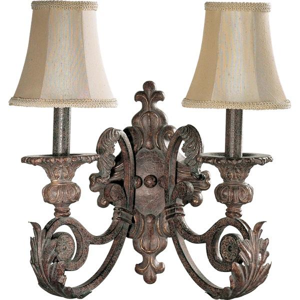 Two Light Florentine Gilt Wall Light