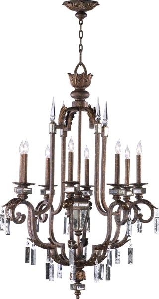 Six Light Byzantine Up Chandelier