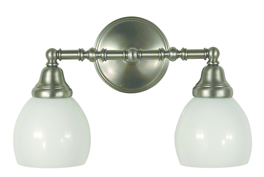 2-Light Polished Brass Sheraton Sconce