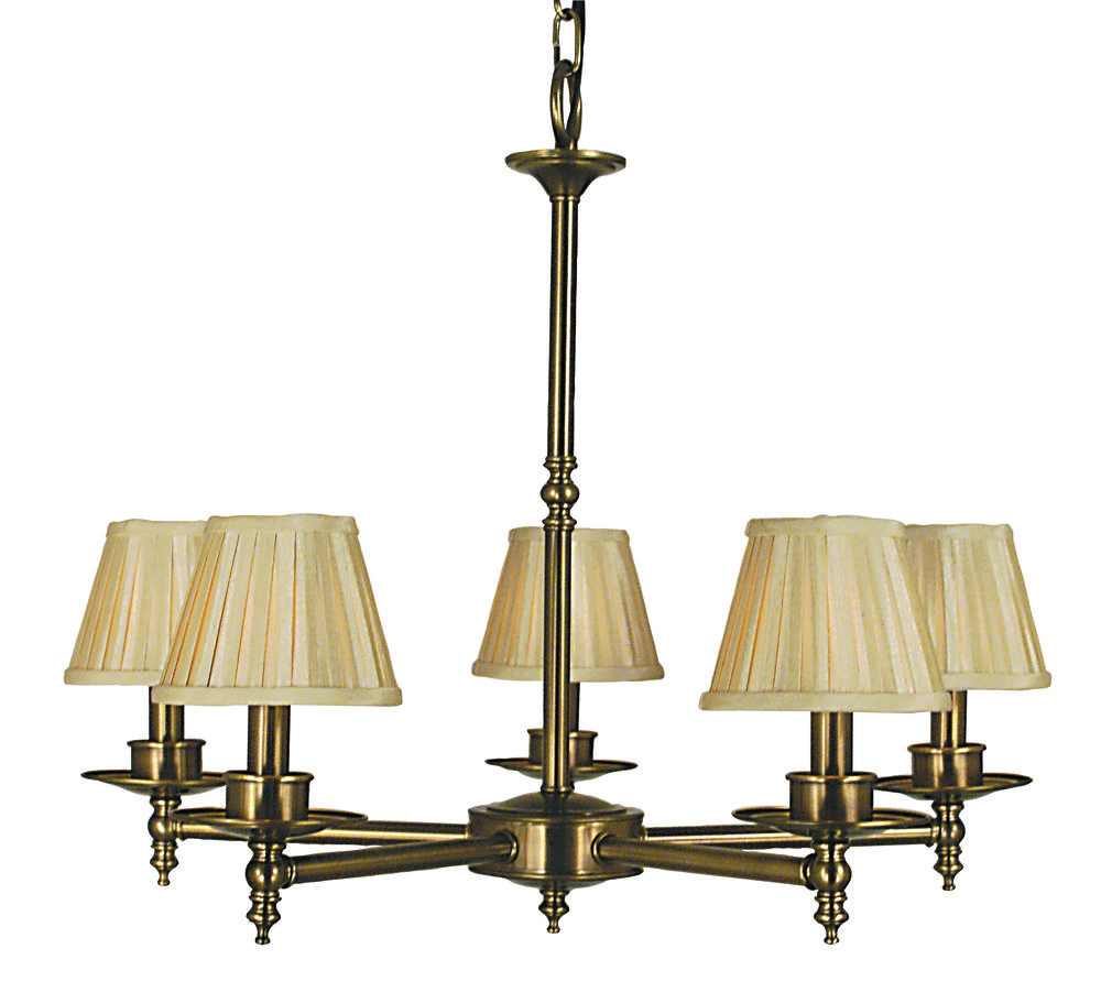 5-Light Siena Bronze Sheraton Dining Chandelier