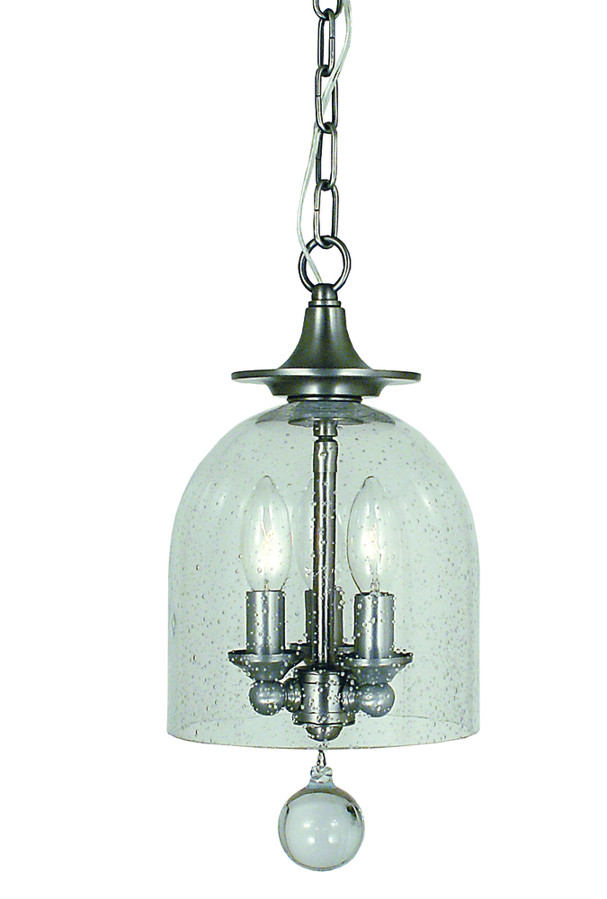 3-Light Polished Nickel Hannover Pendant