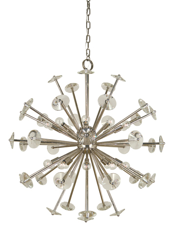 20-Light Brushed Nickel Apogee Foyer Chandelier