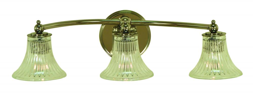 3-Light Brushed Nickel Bella Sconce