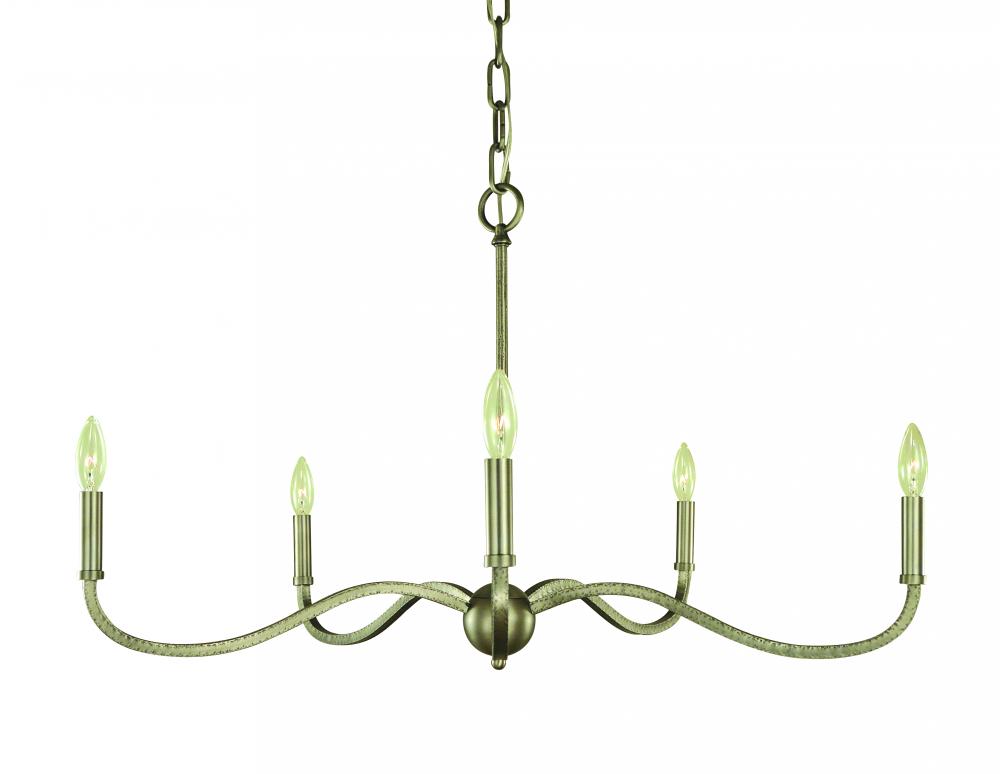 5-Light Iron Heidelberg Dining Chandelier