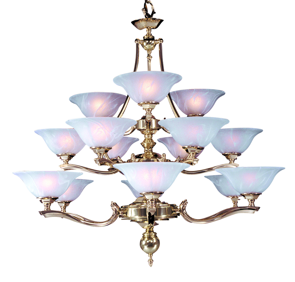 Fifteen Light Chandelier from the Fin De Siecle Collection