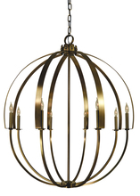 Framburg 4728 BN - 8-Light Brushed Nickel Luna Chandelier