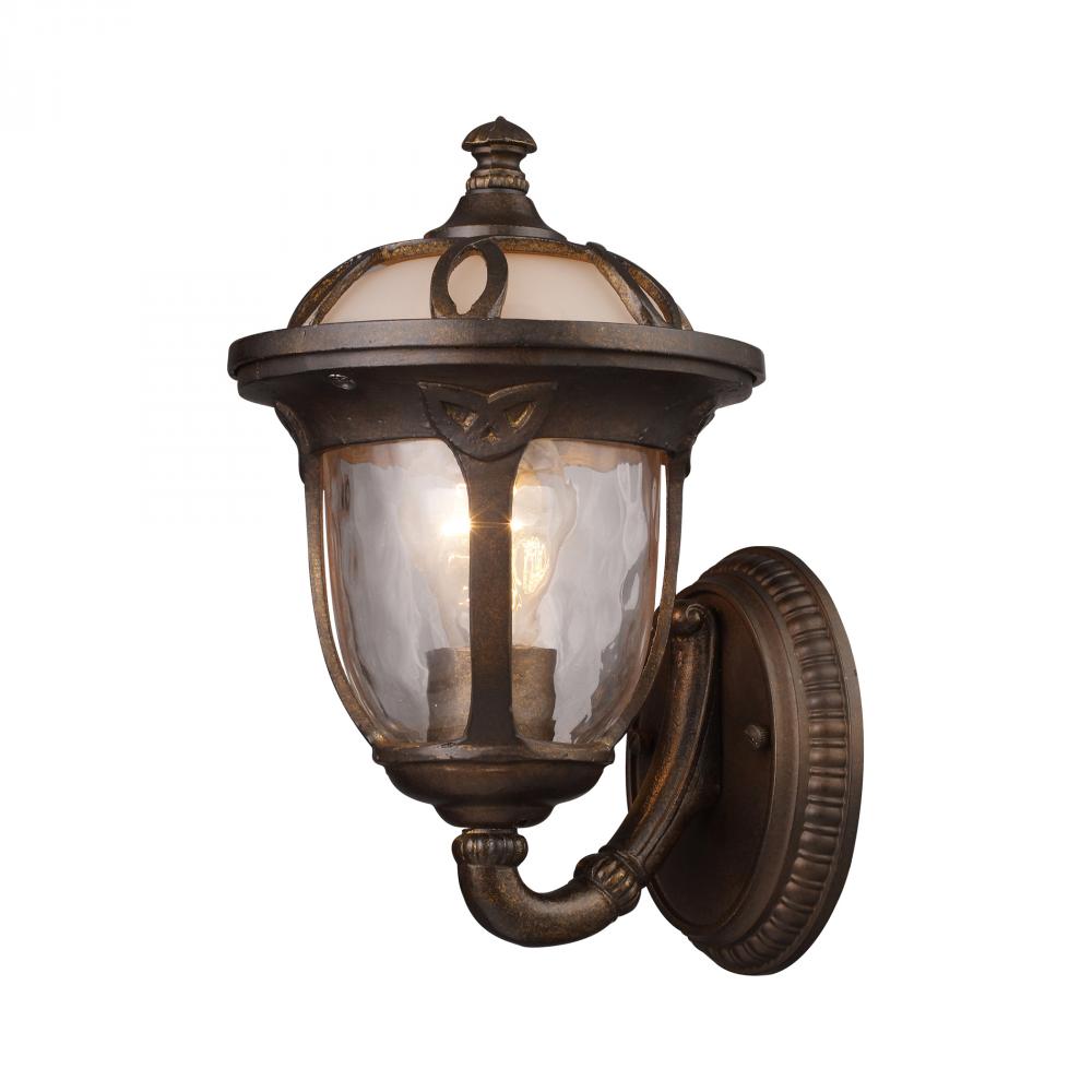 One Light Hazelnut Bronze Wall Lantern