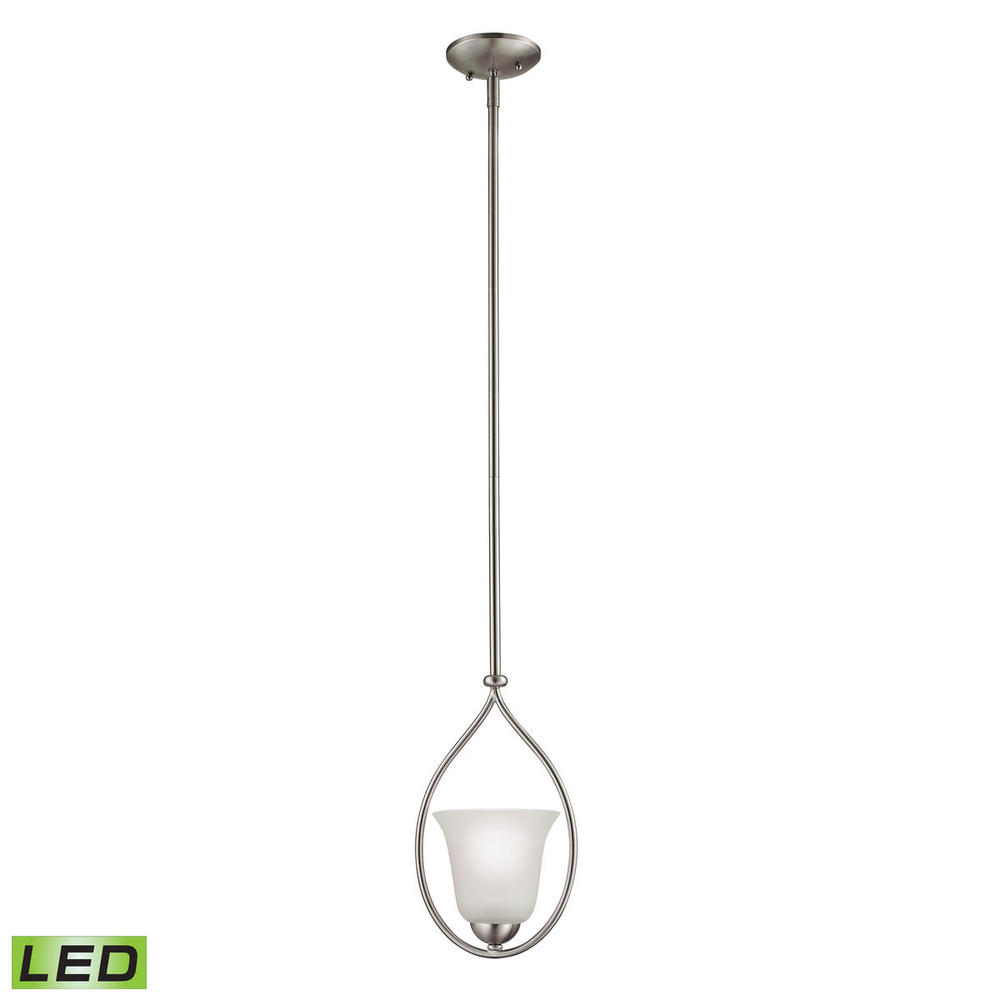 Thomas - Conway 8'' Wide 1-Light Mini Pendant - Brushed Nickel