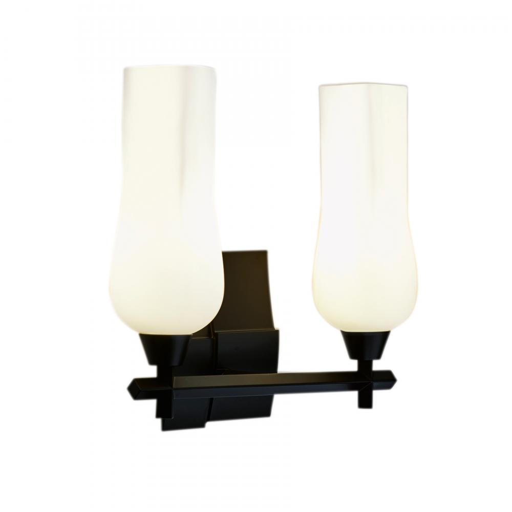 Fleur 14.75'' Wide 2-Light Vanity Light - Matte Black