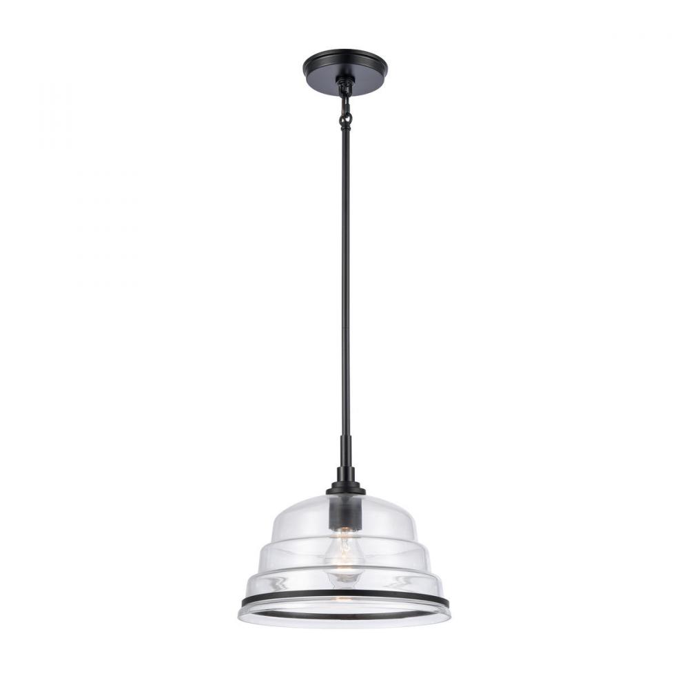 Boyer 11'' Wide 1-Light Pendant - Matte Black