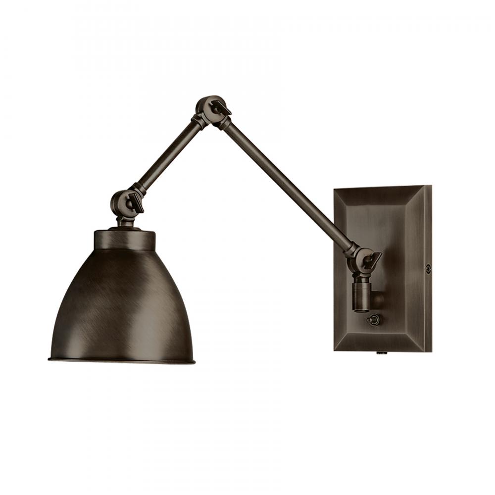 Maggie 6.75'' High 1-Light Swingarm Sconce - Architectural Bronze