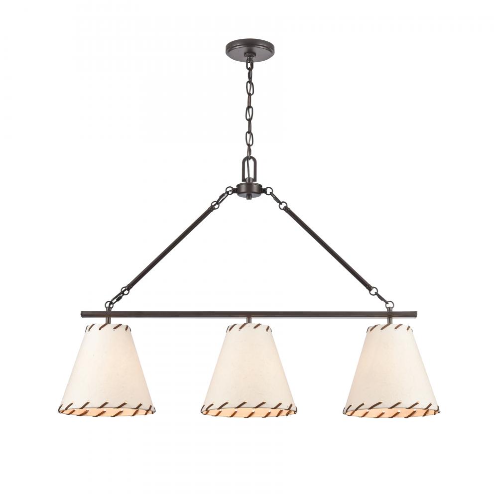 Marion 36'' Wide 3-Light Chandelier - Oil Rubbed Bronze