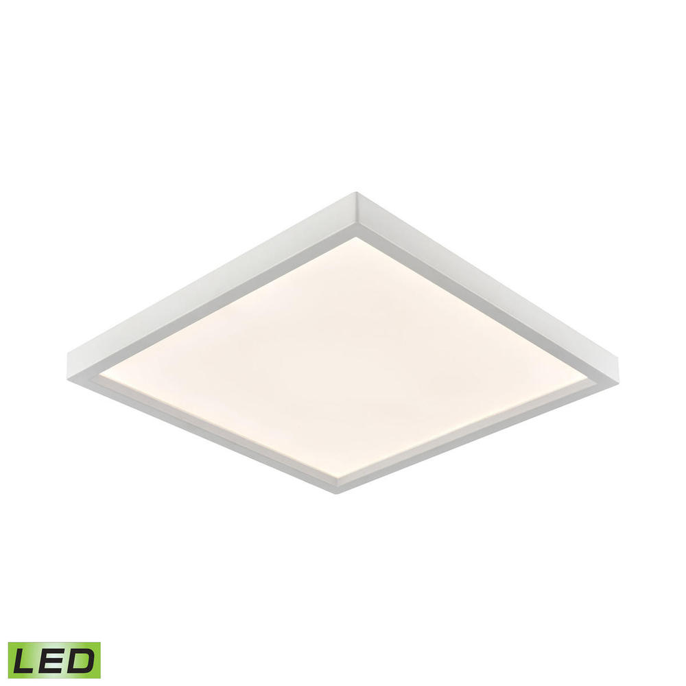 Thomas - Titan 15'' Wide Integrated LED Square Flush Mount - White