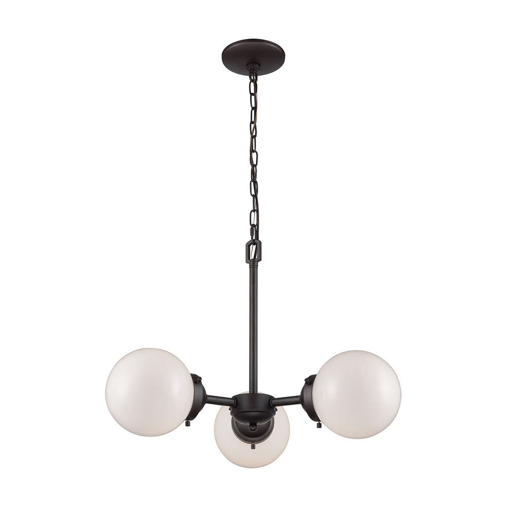 Thomas - Beckett 22'' Wide 3-Light Chandelier - Oil Rubbed Bronze