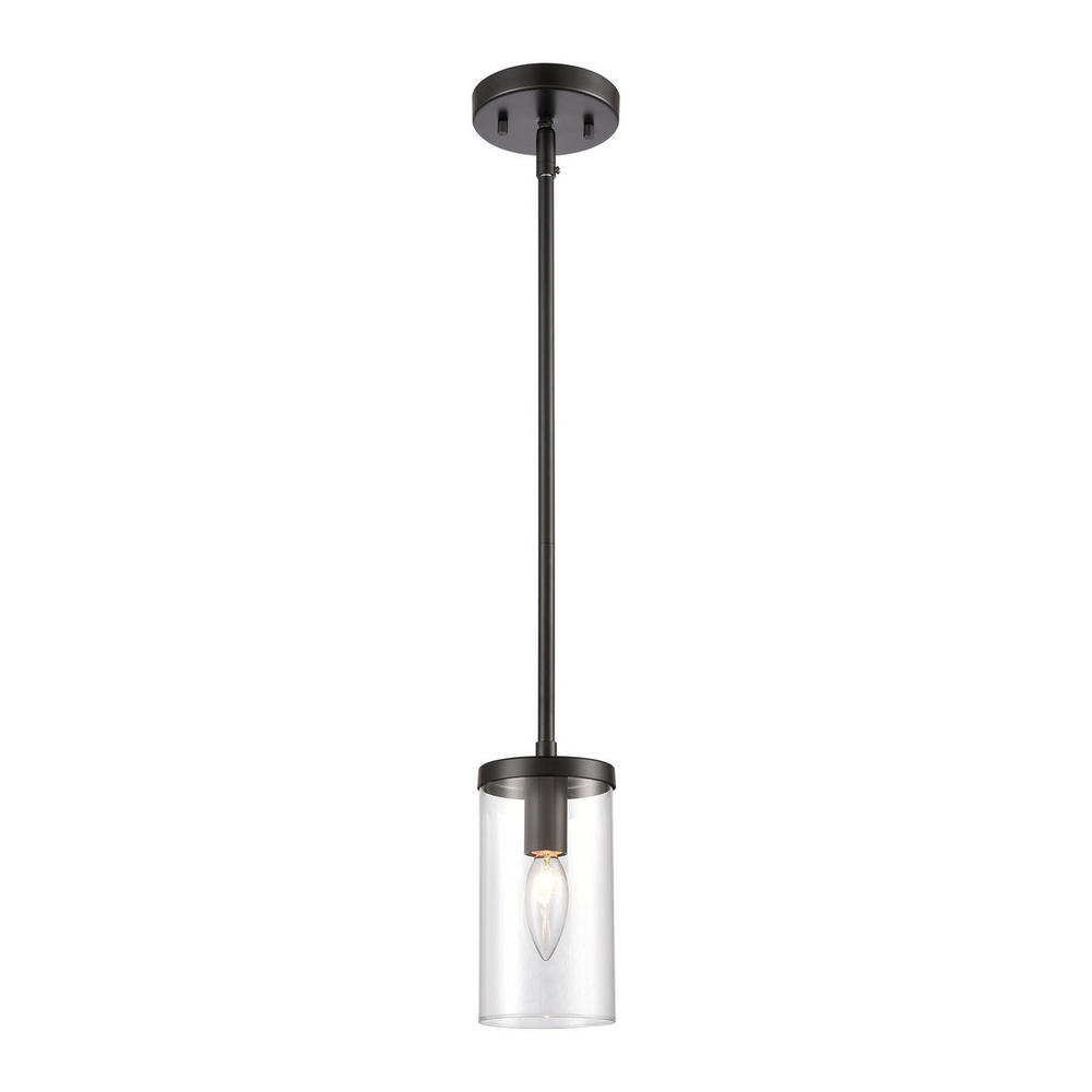 Thomas - Oakland 4'' Wide 1-Light Mini Pendant - Black