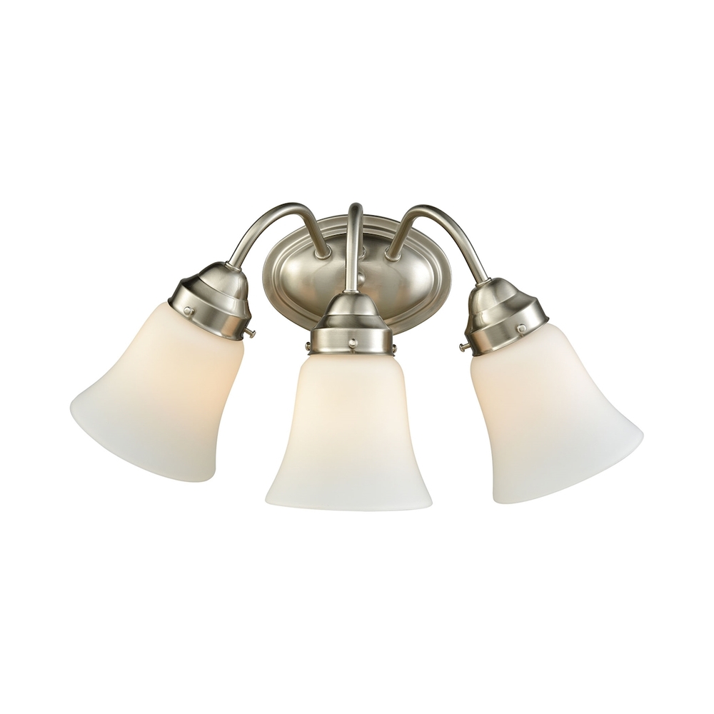 Thomas - Califon 17'' Wide 3-Light Vanity Light - Brushed Nickel