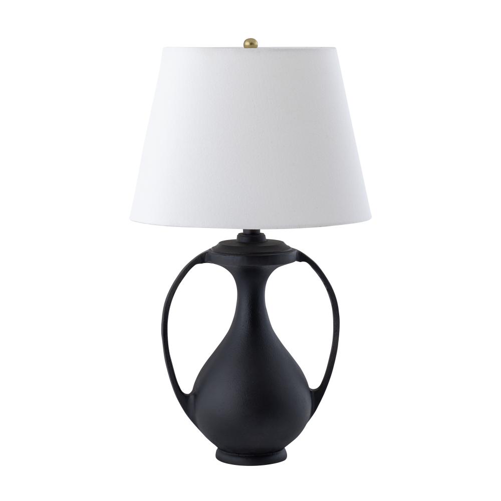 Anpell 25'' High 1-Light Table Lamp - Black - Includes LED Bulb