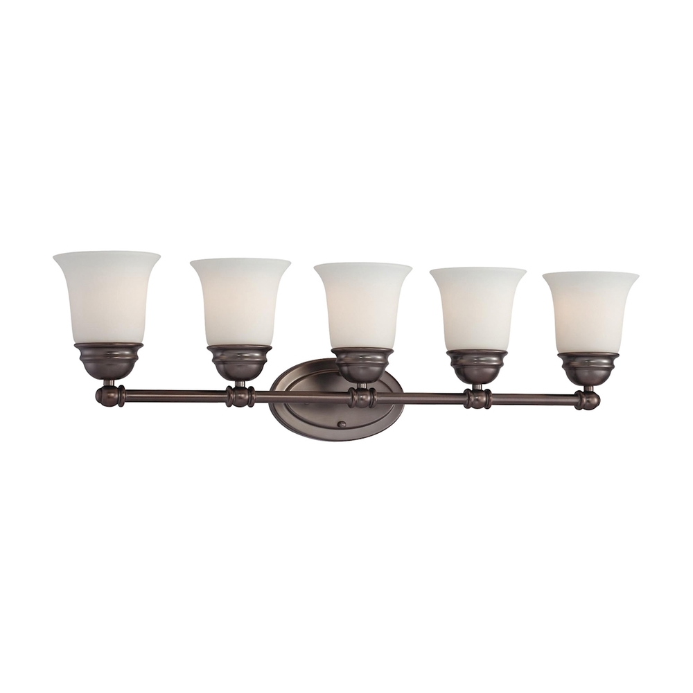 Thomas - Bella 31'' Wide 5-Light Vanity Light - Oiled Bronze