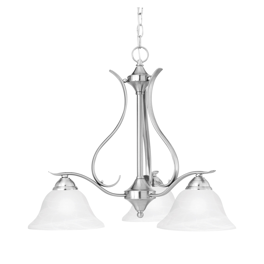 Thomas - Prestige 26.5'' Wide 3-Light Chandelier - Brushed Nickel