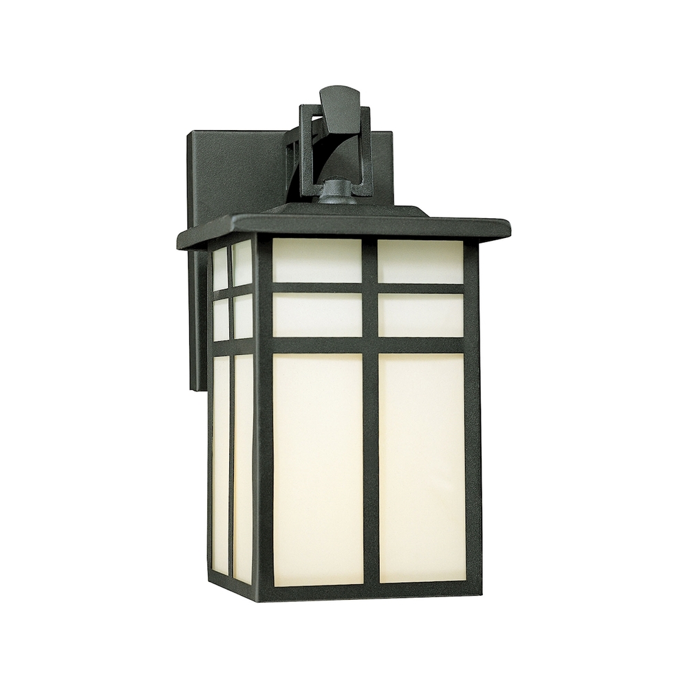 Thomas - Mission 10.5'' High 1-Light Outdoor Sconce - Black