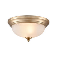 ELK Home 7002FM/50 - Thomas - Basics 11'' Wide 2-Light Flush Mount - Satin Gold