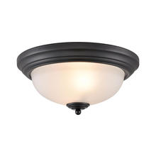 ELK Home 7003FM/60 - Thomas - Basics 13'' Wide 2-Light Flush Mount - Black