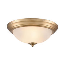 ELK Home 7013FM/50 - Thomas - Basics 15'' Wide 3-Light Flush Mount - Satin Gold